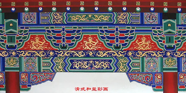 赤峰中国建筑彩画装饰图案
